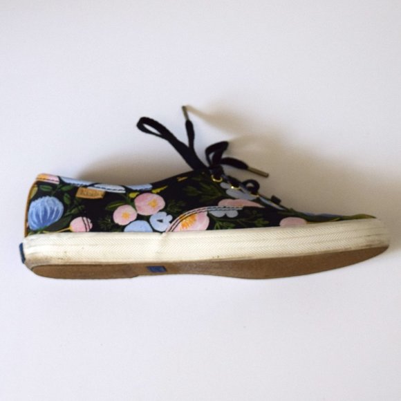 Limited Edition Keds x Rifle Paper Co Champion Black Floral Sneaker - Picture 3 of 8